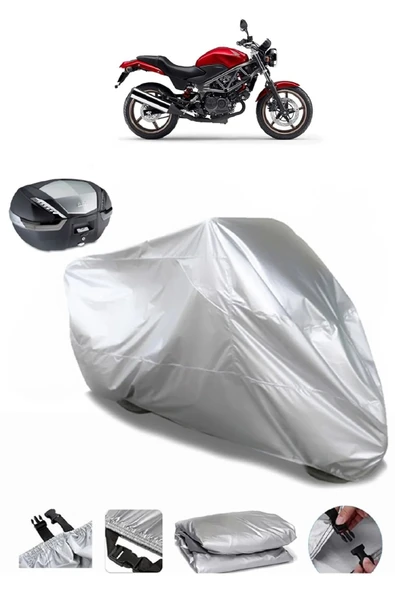 Honda VTR 250 Su  Geçirmez Motosiket Brandası Arka Çanta Uyumlu ürün görseli 1