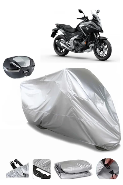 Honda NC 750 X DCT Su  Geçirmez Motosiket Brandası Arka Çanta Uyumlu ürün görseli 1