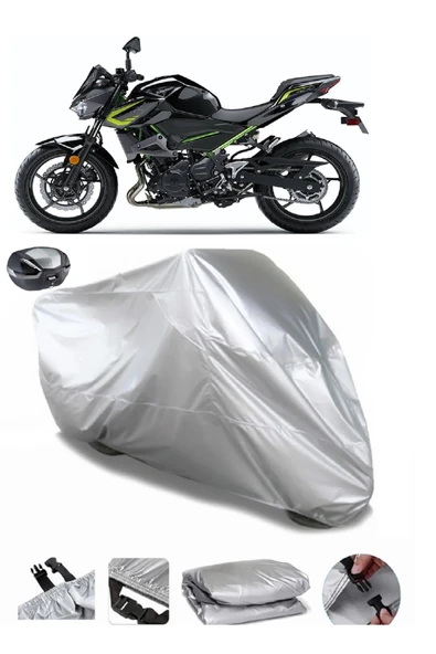 Kawasaki Z 400 Su  Geçirmez Motosiket Brandası Arka Çanta Uyumlu ürün görseli 1