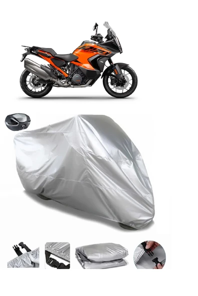 KTM 1290 Super Adventure S Su  Geçirmez Motosiket Brandası Arka Çanta Uyumlu ürün görseli 1
