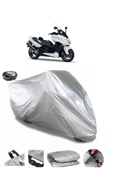 Yamaha Tmax 500 Su  Geçirmez Motosiket Brandası Arka Çanta Uyumlu ürün görseli 1