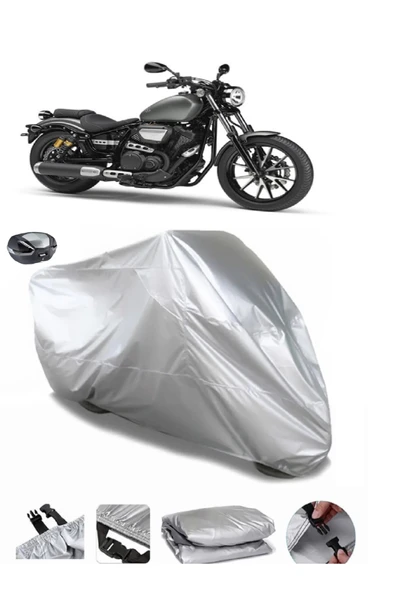 Yamaha XV950 Su  Geçirmez Motosiket Brandası Arka Çanta Uyumlu ürün görseli 1