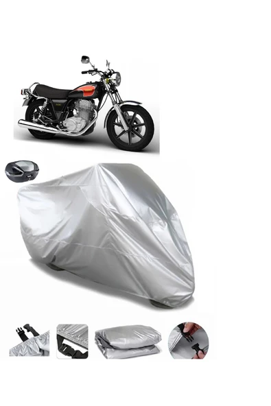 Yamaha SR 500 Su  Geçirmez Motosiket Brandası Arka Çanta Uyumlu ürün görseli 1