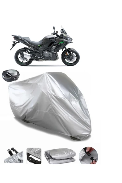 Kawasaki Versys 1000 Su  Geçirmez Motosiket Brandası Arka Çanta Uyumlu ürün görseli 1