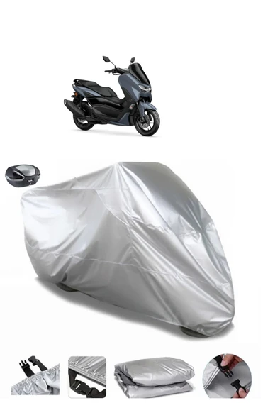 Yamaha NMax 125 Su  Geçirmez Motosiket Brandası Arka Çanta Uyumlu ürün görseli 1