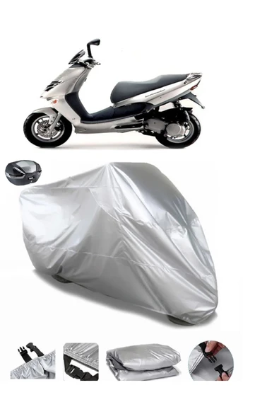 Aprilia Leonardo 150 Su  Geçirmez Motosiket Brandası Arka Çanta Uyumlu ürün görseli 1