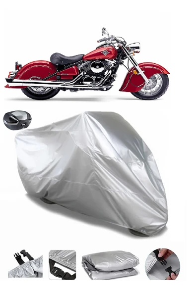 Kawasaki VN 800 Drifter Su  Geçirmez Motosiket Brandası Arka Çanta Uyumlu ürün görseli 1