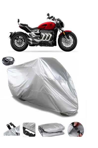 Triumph Rocket 3 GT Su  Geçirmez Motosiket Brandası Arka Çanta Uyumlu ürün görseli 1