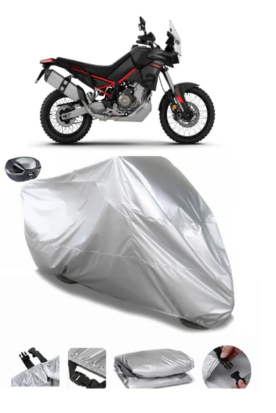 Aprilia Tuareg Su  Geçirmez Motosiket Brandası Arka Çanta Uyumlu ürün görseli 1