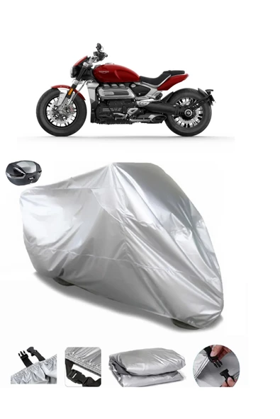 Triumph Rocket 3 R Su  Geçirmez Motosiket Brandası Arka Çanta Uyumlu ürün görseli 1