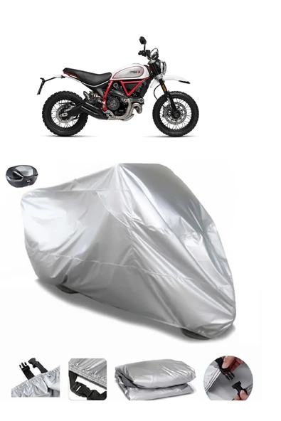 Ducati Scrambler Desert Sled Su  Geçirmez Motosiket Brandası Arka Çanta Uyumlu ürün görseli 1