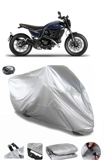 Ducati Scrambler NightShift Su  Geçirmez Motosiket Brandası Arka Çanta Uyumlu ürün görseli 1
