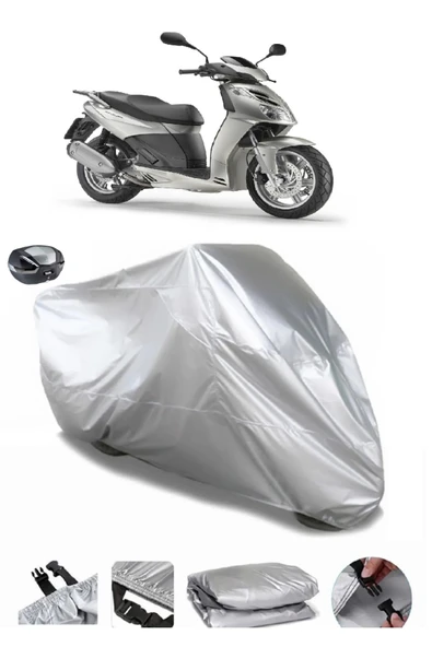 Aprilia Sporcity 250 Su  Geçirmez Motosiket Brandası Arka Çanta Uyumlu ürün görseli 1