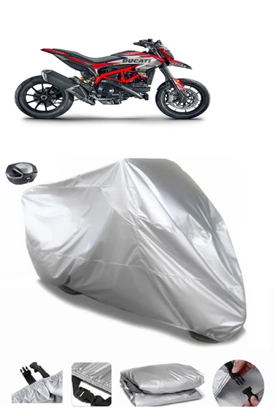 Ducati Hypermotard 796 Su  Geçirmez Motosiket Brandası Arka Çanta Uyumlu ürün görseli 1