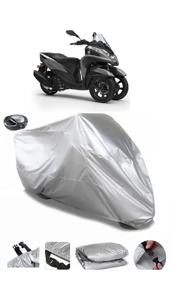 Yamaha Tricity 300 Su  Geçirmez Motosiket Brandası Arka Çanta Uyumlu ürün görseli 1