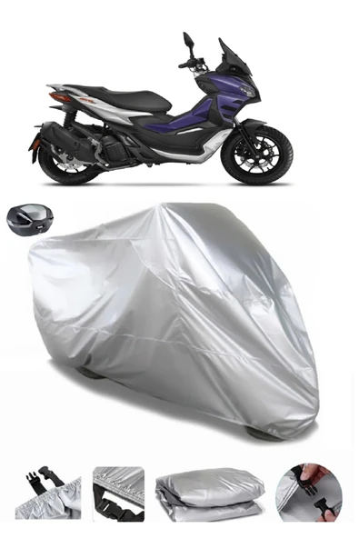 Aprilia SR GT 125 Su  Geçirmez Motosiket Brandası Arka Çanta Uyumlu ürün görseli 1
