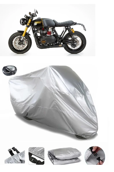 Triumph Thruxton 900 Su  Geçirmez Motosiket Brandası Arka Çanta Uyumlu ürün görseli 1
