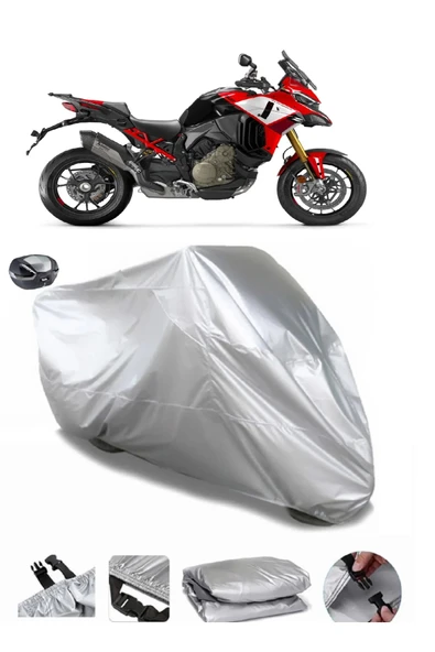 Ducati Multistrada V4 Pikes Peak Su  Geçirmez Motosiket Brandası Arka Çanta Uyumlu ürün görseli 1
