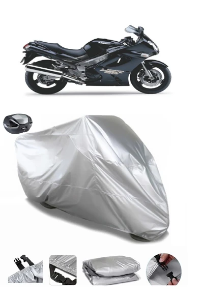 Kawasaki ZZR 1200 Su  Geçirmez Motosiket Brandası Arka Çanta Uyumlu ürün görseli 1