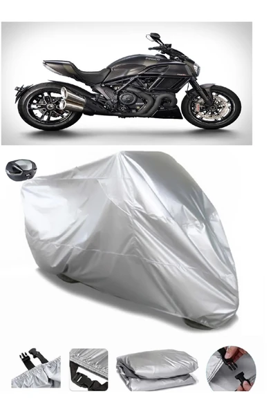 Ducati Diavel Carbon Su  Geçirmez Motosiket Brandası Arka Çanta Uyumlu ürün görseli 1