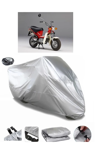 Yamaha LB 70 Chappy Su  Geçirmez Motosiket Brandası Arka Çanta Uyumlu ürün görseli 1