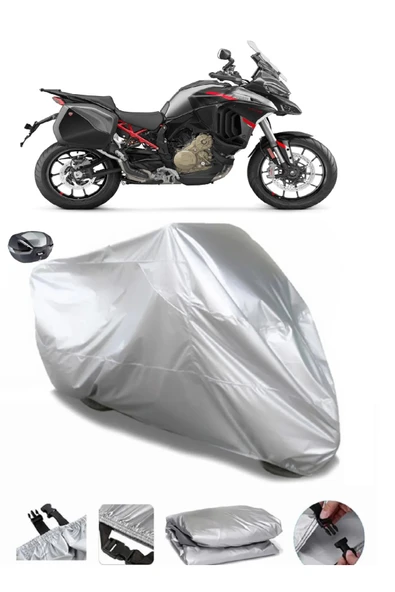 Ducati Multistrada V4 S Su  Geçirmez Motosiket Brandası Arka Çanta Uyumlu ürün görseli 1