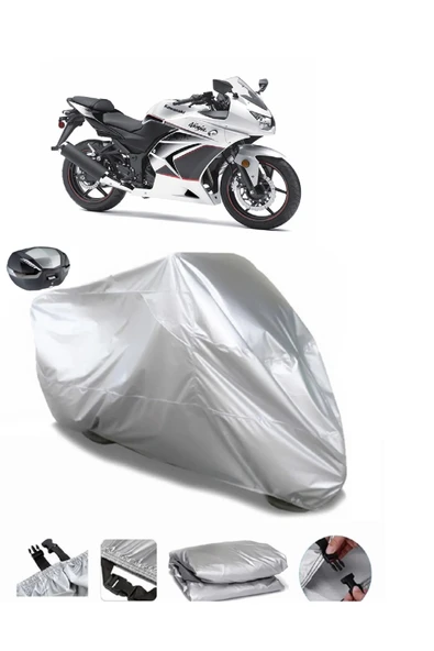 Kawasaki Ninja 250R Su  Geçirmez Motosiket Brandası Arka Çanta Uyumlu ürün görseli 1