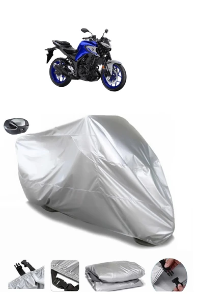 Yamaha MT-03 Su  Geçirmez Motosiket Brandası Arka Çanta Uyumlu ürün görseli 1