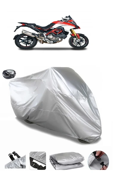 Ducati Multistrada 1200 Pikes Peak Su  Geçirmez Motosiket Brandası Arka Çanta Uyumlu ürün görseli 1