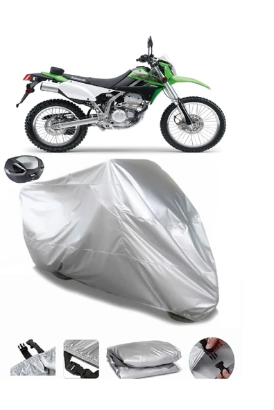 Kawasaki KLX 250 Su  Geçirmez Motosiket Brandası Arka Çanta Uyumlu ürün görseli 1