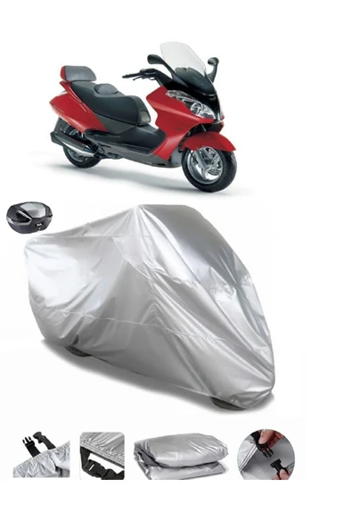 Aprilia Atlantic 200 Su  Geçirmez Motosiket Brandası Arka Çanta Uyumlu ürün görseli 1