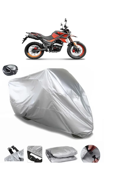 Yuki Tekken 125 Su  Geçirmez Motosiket Brandası Arka Çanta Uyumlu ürün görseli 1