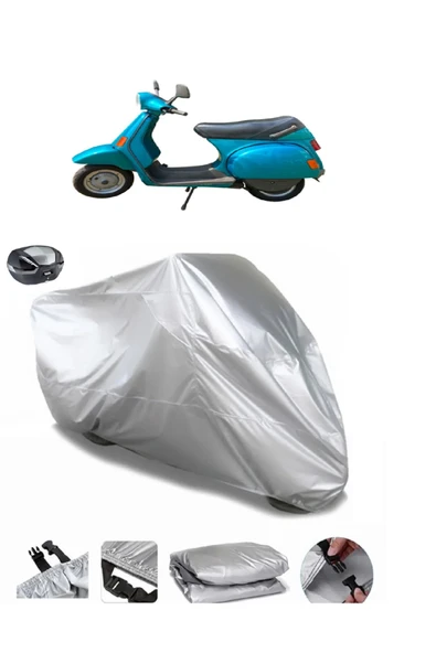 Vespa Cosa 200 Su  Geçirmez Motosiket Brandası Arka Çanta Uyumlu ürün görseli 1