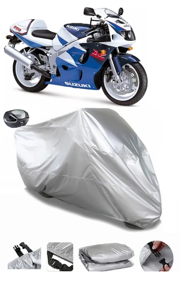 Suzuki GSX-R 600 Srad Su  Geçirmez Motosiket Brandası Arka Çanta Uyumlu ürün görseli 1