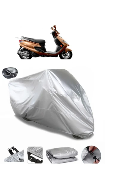 Suzuki AN 125 HK Su  Geçirmez Motosiket Brandası Arka Çanta Uyumlu ürün görseli 1