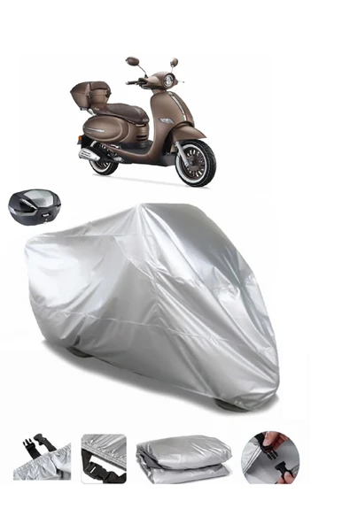Arora Cappucino 125 Su  Geçirmez Motosiket Brandası Arka Çanta Uyumlu ürün görseli 1