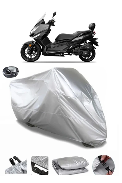 Yuki CL 125T Su  Geçirmez Motosiket Brandası Arka Çanta Uyumlu ürün görseli 1