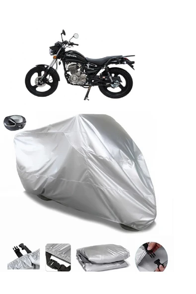 Mondial 150 MR Vulture Su  Geçirmez Motosiket Brandası Arka Çanta Uyumlu ürün görseli 1
