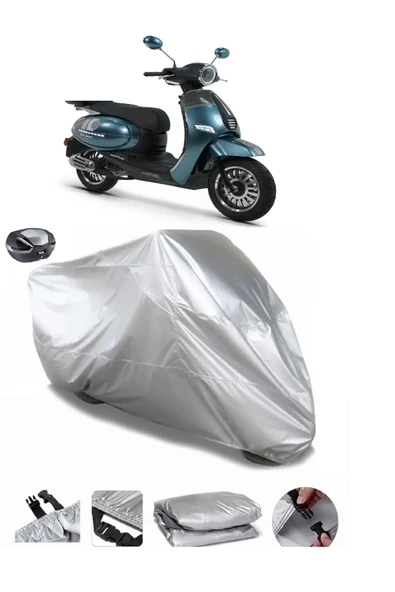 Kuba Brilliant 50 Su  Geçirmez Motosiket Brandası Arka Çanta Uyumlu ürün görseli 1