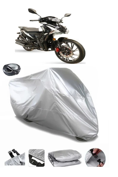 Arora Smart 50 X Su  Geçirmez Motosiket Brandası Arka Çanta Uyumlu ürün görseli 1