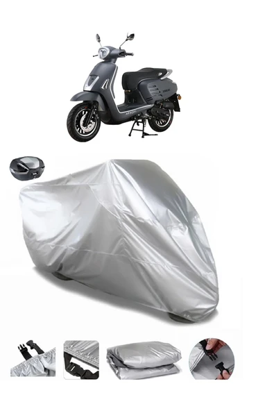 Apachi True 50 Su  Geçirmez Motosiket Brandası Arka Çanta Uyumlu ürün görseli 1