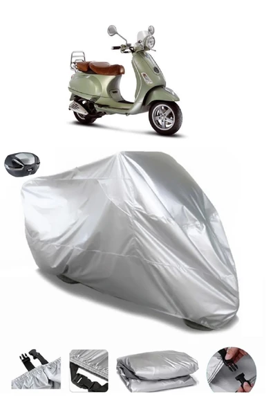 Vespa LXV 125 Su  Geçirmez Motosiket Brandası Arka Çanta Uyumlu ürün görseli 1