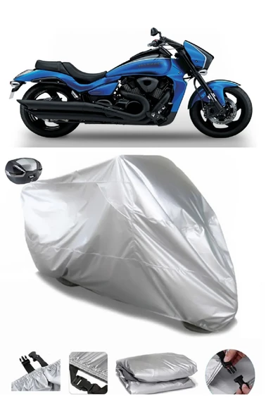 Suzuki VZR 1800 Intruder Su  Geçirmez Motosiket Brandası Arka Çanta Uyumlu ürün görseli 1