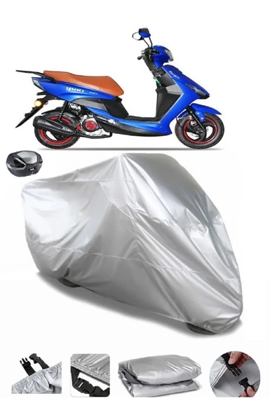 Yuki Casper S 50 Su  Geçirmez Motosiket Brandası Arka Çanta Uyumlu ürün görseli 1