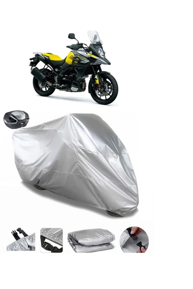 Suzuki V-Strom DL1000 Su  Geçirmez Motosiket Brandası Arka Çanta Uyumlu ürün görseli 1