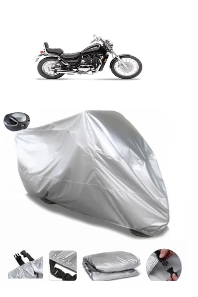 Suzuki VL 600 Intruder Su  Geçirmez Motosiket Brandası Arka Çanta Uyumlu ürün görseli 1