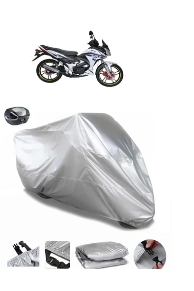 Yuki Yıldız 130 Su  Geçirmez Motosiket Brandası Arka Çanta Uyumlu ürün görseli 1
