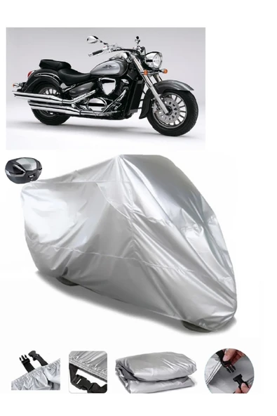 Suzuki VL 800 Intruder Su  Geçirmez Motosiket Brandası Arka Çanta Uyumlu ürün görseli 1