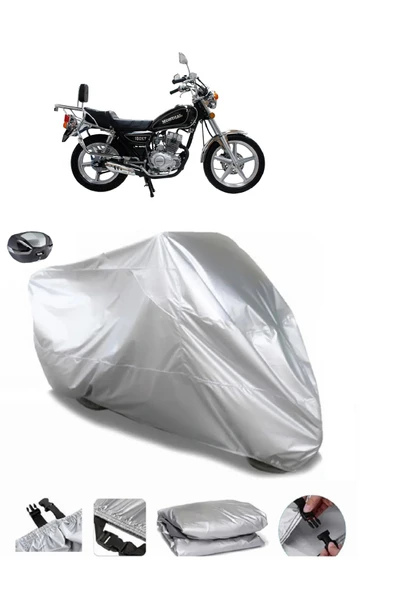 Mondial 125 KT Su  Geçirmez Motosiket Brandası Arka Çanta Uyumlu ürün görseli 1
