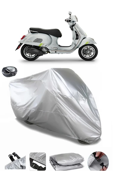 Vespa GTS 300 Supertech Su  Geçirmez Motosiket Brandası Arka Çanta Uyumlu ürün görseli 1